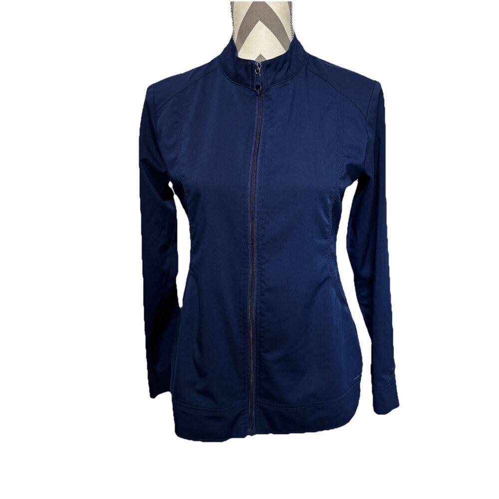Healing Hands Scrubs Purple Label Dakota Jacket Navy Blue Pockets Medical